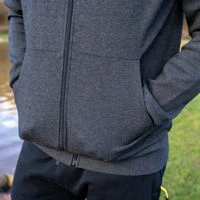Matrix Charcoal Marl Zip Hoodies